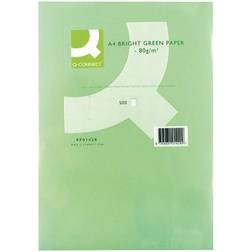 Q-CONNECT Bright Green Coloured A4 Copier Paper 80gsm Ream KF01429