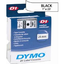 Dymo 53713 24mm D1 Tape Black/Silver