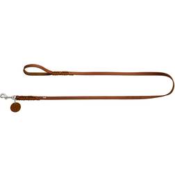 Hunter Dog Leash Solid Education Cognac