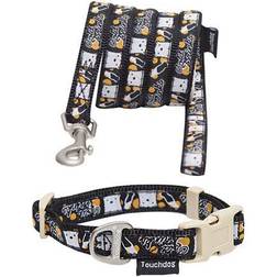 Touchdog Caliber Designer Embroidered Fashion Dog Leash And Collar