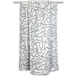 Zingz & Thingz Embossed Bone Print Microfiber Pet Blanket, CAMZ34143