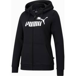 Puma Womens Essentials Logo Full-Zip Hoodie