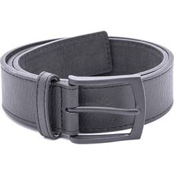 Duke Mens Ozzy Matte Leather Belt (32in) (Black)