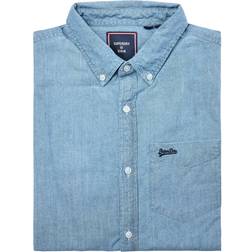 Superdry Men's Vintage Oxford Shirt Indigo Chambray