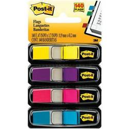 3M Post-it Small Bright Assorted Color Flags-140/pk