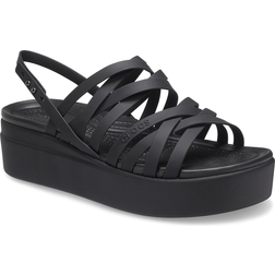 Crocs Brooklyn Strappy Low Wedge - Black