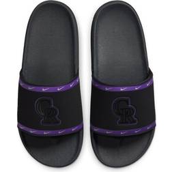 Nike Men's Offcourt Rockies Slides, 12, Black/Purple/Gray