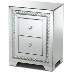 Baxton Studio Mina Bedside Table 40.6x46cm