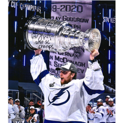 Fanatics Tampa Bay Lightning Andrei Vasilevskiy Autographed 16" x 20" Raising Cup Photograph with "2020 SC Champs" Inscription