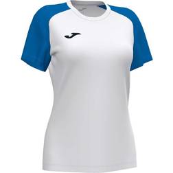 Joma T-shirt Short Sleeve Woman Academy IV - White/Royal Blue