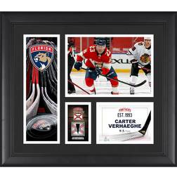 Fanatics Florida Panthers Carter Verhaeghe Framed Player Collage with a Piece of Game Used Puck