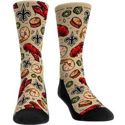 Rock 'Em Socks New Orleans Saints Localized Food Crew Socks Youth