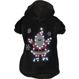 Petlife LED Juggling Santa Sweater XS