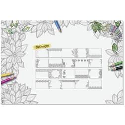 Sigel Adult Coloring HO580 Desk pad Blank Black/white (W x H) 595 mm x 410 mm