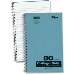 Oxford Tops Kraft Notebooks Collg Ruled 9-1/2 x6 80 Shts Blue 65121