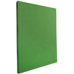 Jam Paper Colored 24lb 8.5 x 11, Green Recycled, 100 Sheets/Pack (104083) Quill Green