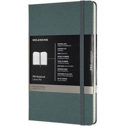 Moleskine PRO Large Professional Notebook, 5" x 8.25" Narrow Ruled, Forest Green (620763) Green