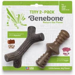 Benebone 2-Pack Tiny Maplestick & Zaggler Bone