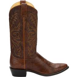 Justin Boots Buck Round Toe Cowboy Boots 2E