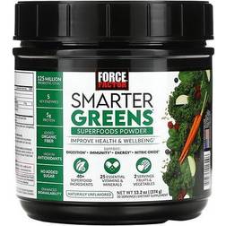 Force Factor Smarter Greens, Superfood Powder, Unflavored, 13.2 oz (374 g)