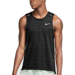 Nike Dri-FIT Miler Running Tank - Black/Reflective Silver