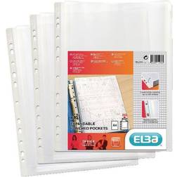 ELBA Expanding Punched Pocket Clr BX46819