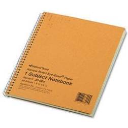 Subject Wirebound Notebook, Narrow Rule, 8-1/4 x 6-7/8, Green, 80 Sheets