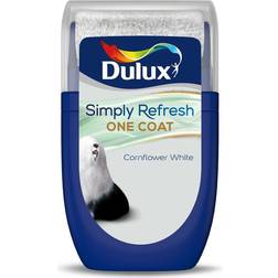 Dulux Simply Refresh One Coat Tester Paint Cornflower White 30ML