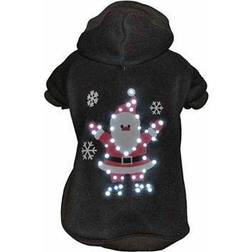 Petlife LED Juggling Santa Sweater Costume SM