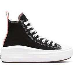 Converse Kid's Chuck Taylor All Star Move High - Black/Pink Salt/White