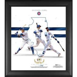 Fanatics Chicago Cubs Framed Franchise Foundations Collage with a Piece of Game Used Baseball Limited Edition of 312