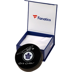 Fanatics Columbus Blue Jackets Joonas Korpisalo Autographed 2012 NHL Draft Logo Hockey Puck