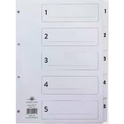 Concord Classic Index 1-5 Mylar-reinforced Punched 4 Holes 150gsm A4