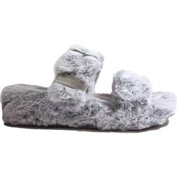 Skechers Cosy Wedge Buckle Memory Foam Slippers