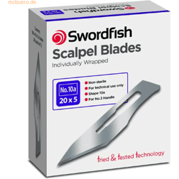 Swordfish Scalpel Blades No.10A Metal (100 Pack)