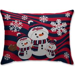 Pegasus Sports LLC Cleveland Indians Holiday Snowman Bed Pillow