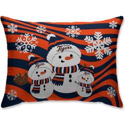 Pegasus Sports LLC Detroit Tigers Holiday Snowman Bed Pillow