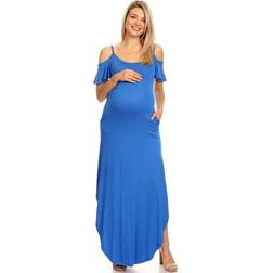 White Mark Maternity Reta Maxi Dress