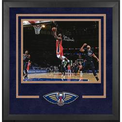 Fanatics New Orleans Pelicans Zion Williamson Autographed Deluxe Framed Going Up vs. New York Knicks Photograph