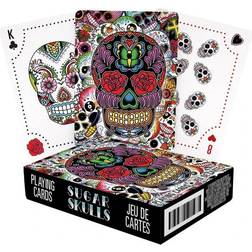 Aquarius Day of the Dead Sugar Skulls Playing Cards