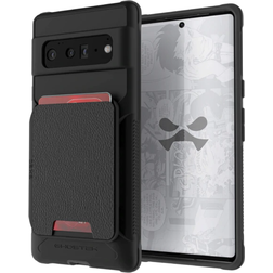 Ghostek EXEC Pixel 6 Pro Wallet Case with Card Holder and Works with Magnetic Mounts Leather Pocket Holds 4-Credit-Cards Protective Cover Designed