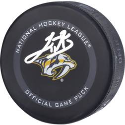 Fanatics Luke Kunin Nashville Predators Autographed 2021 Model Official Game Puck