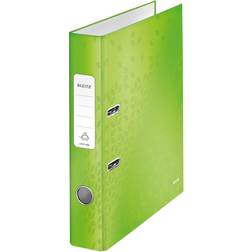 Leitz 180° WOW Laminated Lever Arch File. 80mm. A4. Green