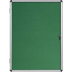 Bi-Office VT740102150 Enclore Green Felt Lockable Noticeboard Display Case 20