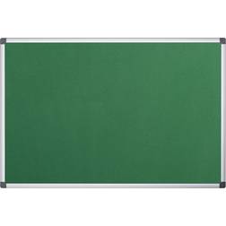 Bi-Office Maya Green Felt Noticeboard Aluminium Frame 1200x900mm