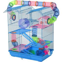 Pawhut 5 Tiers Hamster Cage Animal Travel Carrier