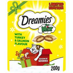 Dreamies Mix Cat Treats with Turkey Salmon 200g