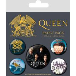 Pyramid International Queen Pin-Back Buttons 5-Pack Classic