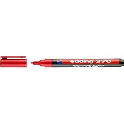 Edding 370 Permanent Marker Bullet Tip 1mm Line Red (Pack 10)