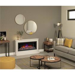 Be Modern Handsford Grande Electric Fireplace Suite Off-White